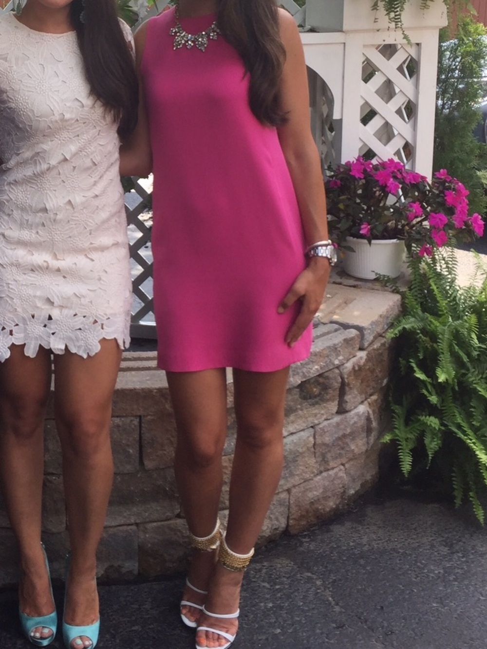 Vince Hot Pink Sleeveless Shift Dress